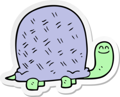 sticker of a cartoon turtle png