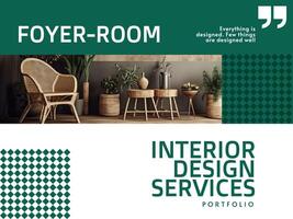 Interior Design Service Portfolio Presentation template