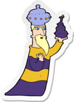 pegatina de uno de los tres reyes magos png