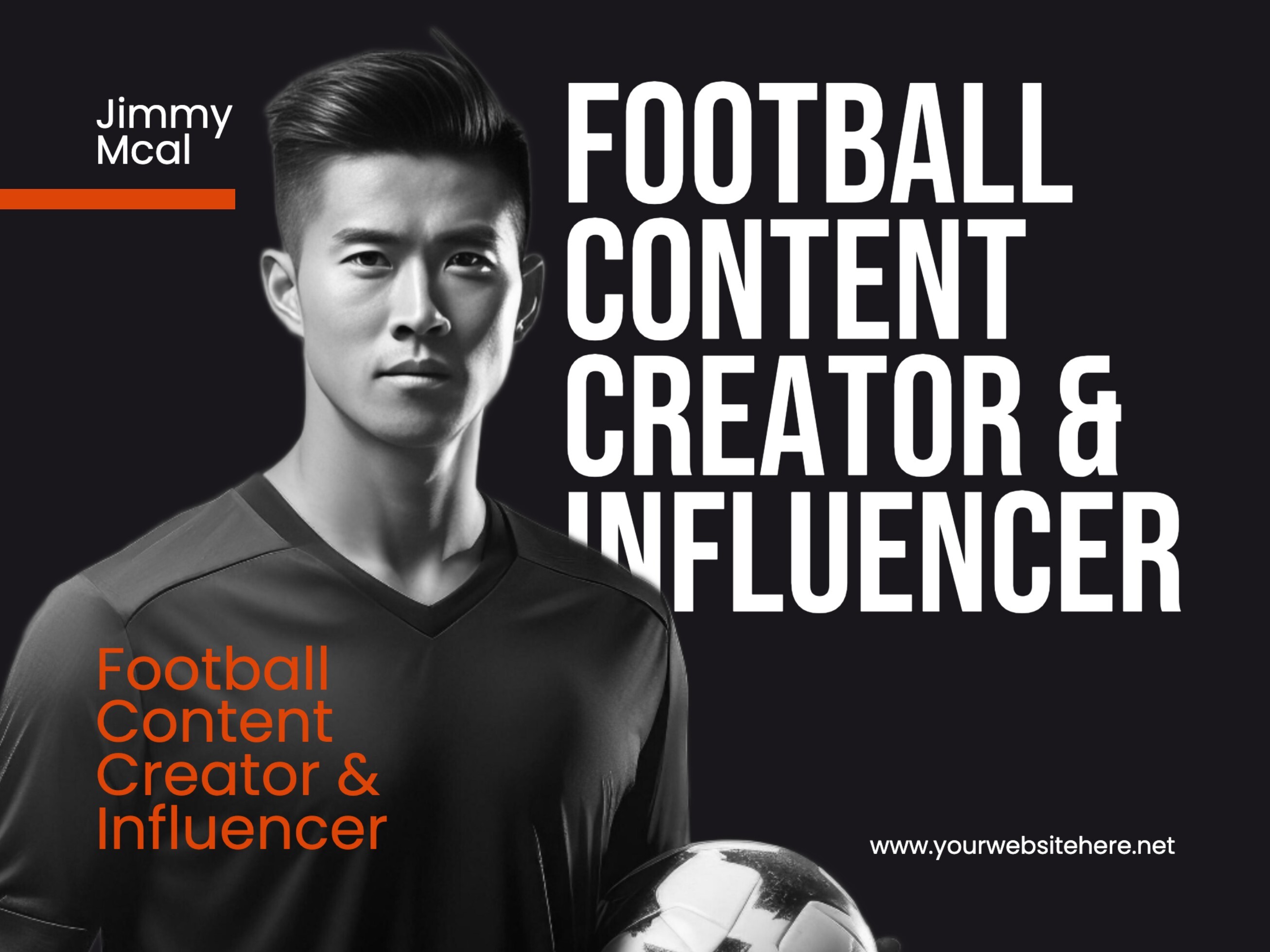 Football Content Creator and Influencer Presentation Template