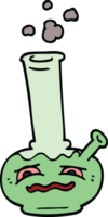 tecknad doodle bong png