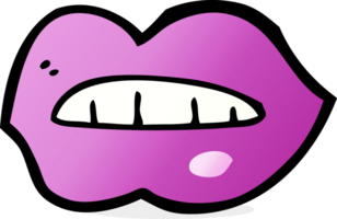 labios rosados de dibujos animados png