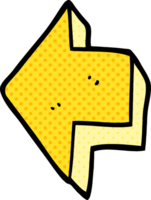 cartoon doodle pointing arrow png