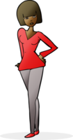 cartoon pretty woman png