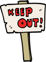 cartoon doodle sign post png