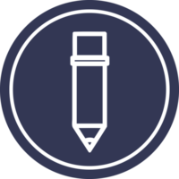 simple pencil circular icon symbol png