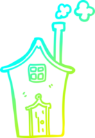 verkoudheid helling lijn tekening van een tekenfilm huis png