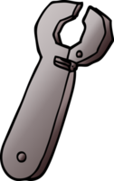 outil de clé de doodle de dessin animé png