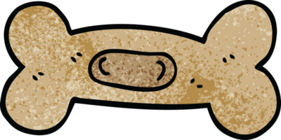 cartoon doodle pet bone png