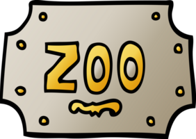 pendenza illustrazione cartone animato zoo cartello png