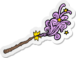 sticker of a cartoon magic wand png