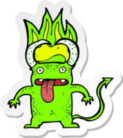 autocollant d'un petit diable de dessin animé png