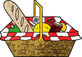 cartoon picnic basket png