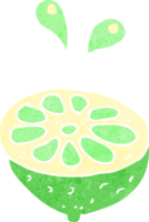 citron vert frais de dessin animé png