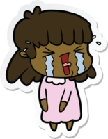 sticker of a cartoon woman png