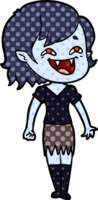 cartoon laughing vampire girl png