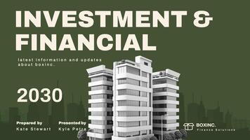 financial and investment report for finance presentation template