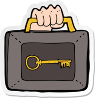 sticker of a cartoon security case png