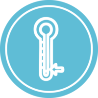 kreisförmiges Symbol für niedrige Temperatur png