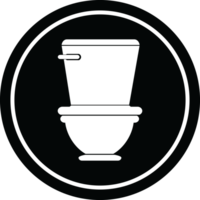 Toilet circular symbol png