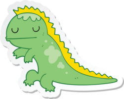 sticker of a cartoon dinosaur png