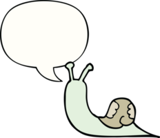 cartoon snail and speech bubble png