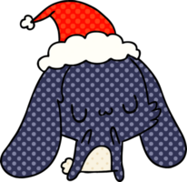 christmas cartoon of kawaii rabbit png