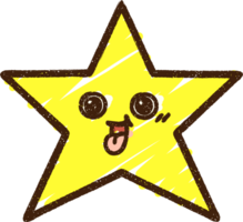 desenho de giz estrela png