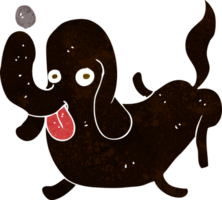 cachorro de desenho animado com a língua de fora png