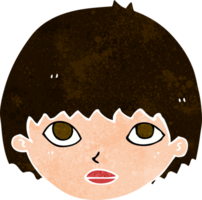 garota dos desenhos animados olhando png