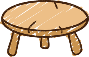 dibujo de tiza de mesa png