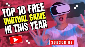 VR Youtube Thumbnail with Pink Theme template