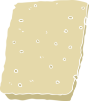 cartoon koekje in effen kleurstijl png