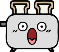 cute cartoon of a toaster png