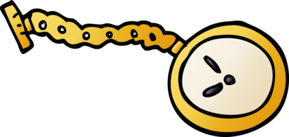 cartoon doodle pocket watch png