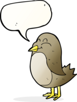 pássaro de desenho animado com balão png