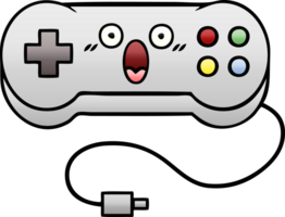 gradient shaded cartoon game controller png