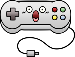 gradiënt gearceerde cartoon gamecontroller png