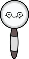 schattig cartoon vergrootglas png