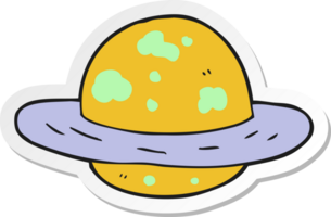 sticker of a cartoon planet png