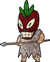 xamã canibal de desenho animado png