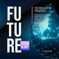 Future Technology Business LinkedIn Post template