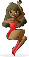 mulher de desenho animado em lingerie png