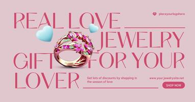 Romantic Jewelry Gift Facebook Ads template