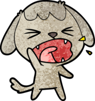 chien de dessin animé mignon qui aboie png