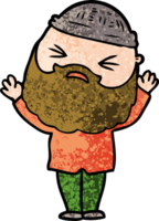 cartone animato uomo con barba png