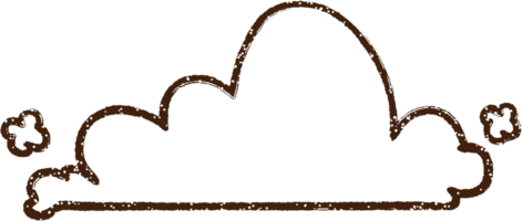 wolk houtskool tekening png