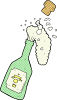 cartoon champagne popping png