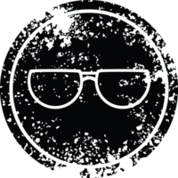 spectacles circular distressed symbol png