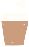 tazza di caffè di doodle del fumetto png